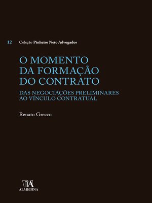 cover image of O Momento da Formação do Contrato
